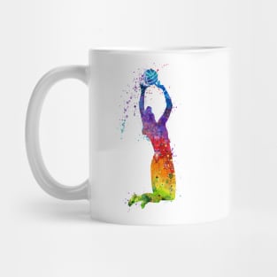 Girl Volleyball Player Setter Watercolor Sport Gift Mug